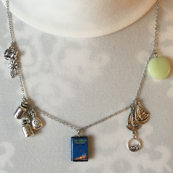 SOLD—The Great Gatsby F. Scott Fitzgerald Handmade Glowing Literature Necklace - Picture 9 of 16